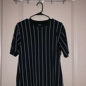 Black Pinstripe Shirt